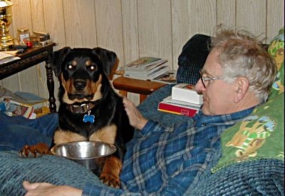 LeRoy with dog